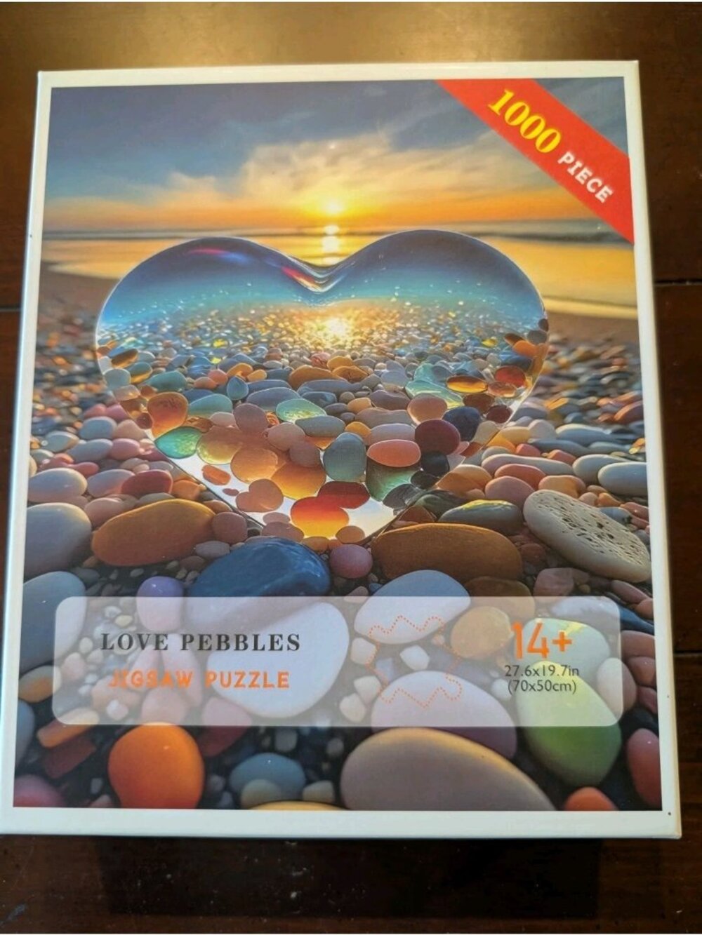 Challenging 1000 Piece‎ Love Pebbles Beach Jigsaw Puzzle for Adults